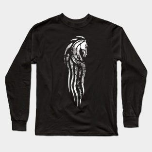 Worn Rohan horse Long Sleeve T-Shirt